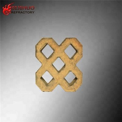 230x114x65mm Checker Refractory Fire Brick with 0.34% CaO Content and Heat Resistance