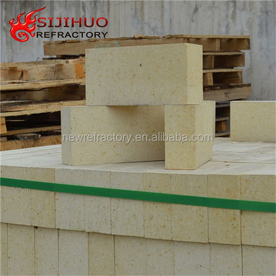 230x114x65mm Yellow High Alumina Fire Brick for Liner 48-83 Al2O3