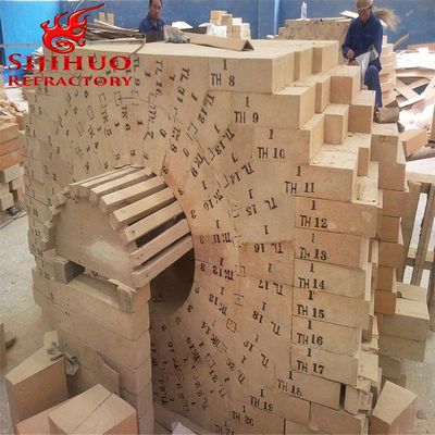 Industrial Furnaces Refractory Fire Clay Brick Capacity 50T/D Bulk Density 2.2-2.5 g/cm3