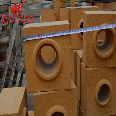 High Alumina Bauxite Fire Clay Steel Runner Brick for Steel Industry in Yellow Color