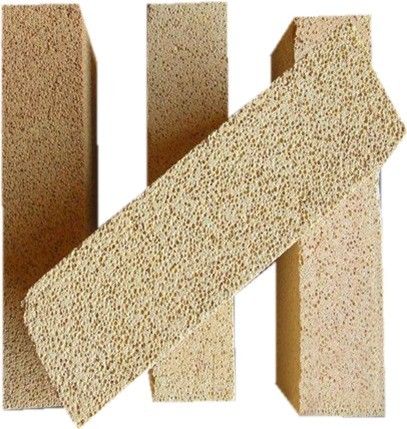 High Alumina Insulating Fire Bricks for Ceramic Kiln Light Yellow MgO Content % 0.8-1.2